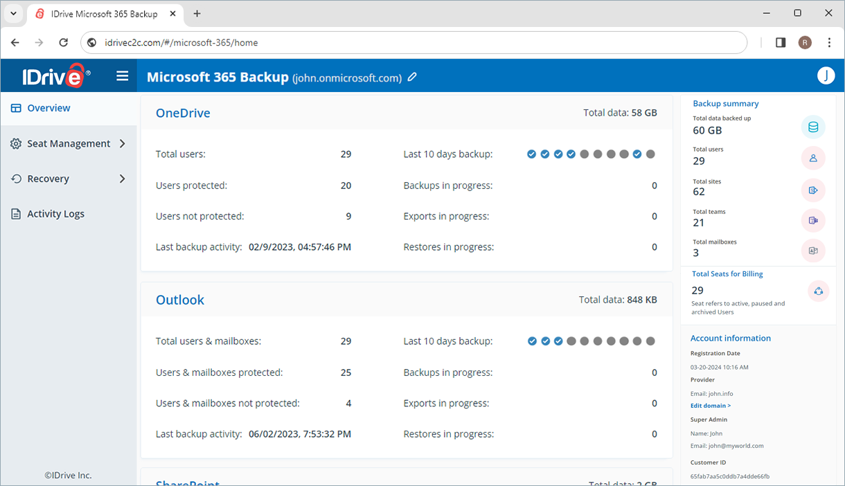 Microsoft Office 365 Backup